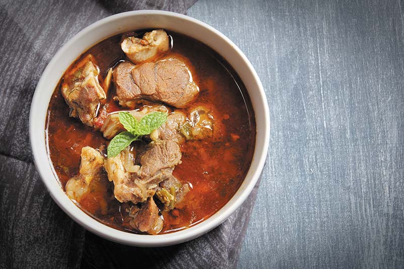 A bowl of mouthwatering and healing bone broth!